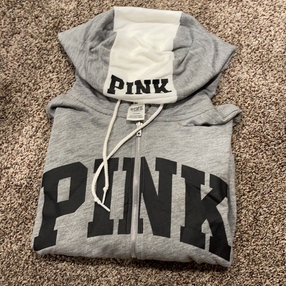 Gray and white Victoria secret PINK jacket - Picture 3 of 3